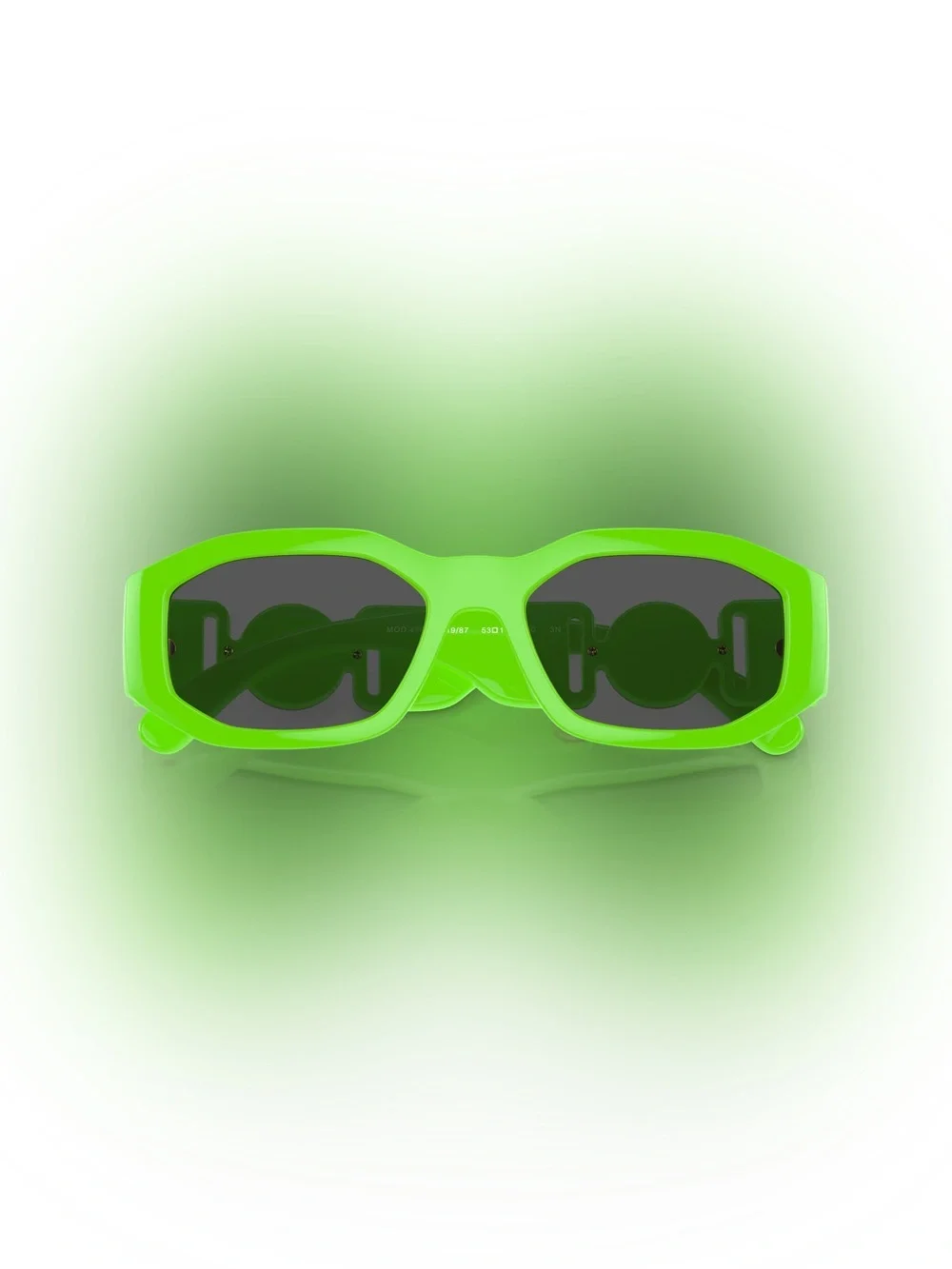 NWT Versace Green Fluo Medusa Biggie Sunglasses Full Inclusion
